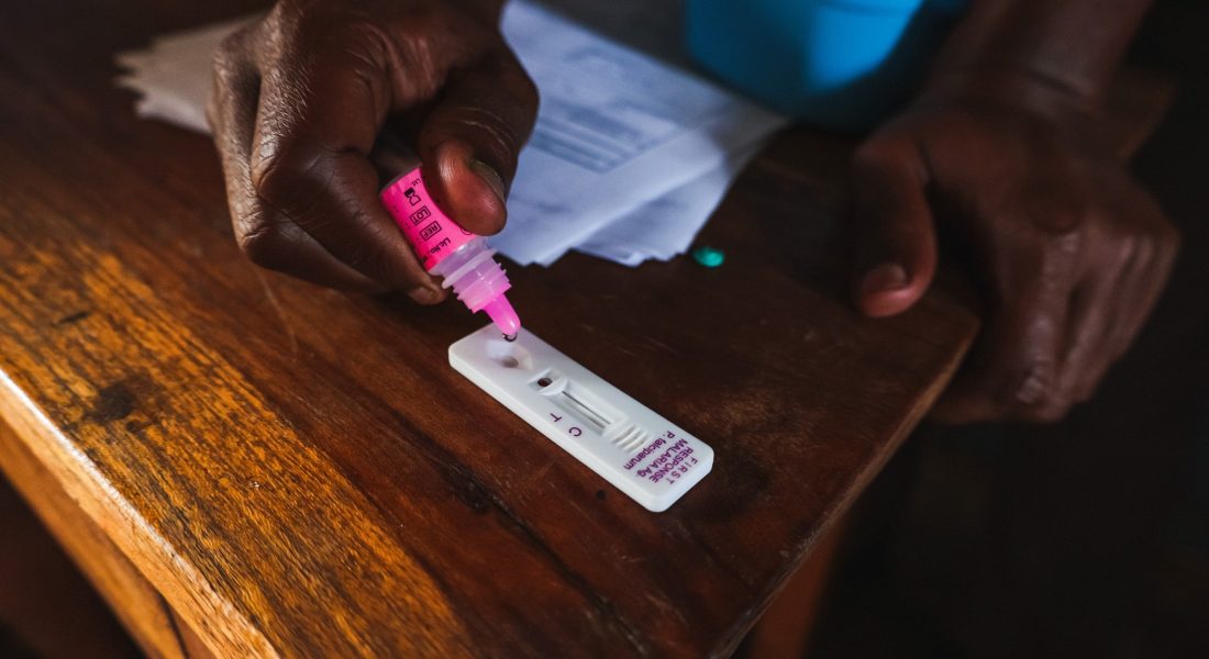Malaria Test at Zion Community Clinic